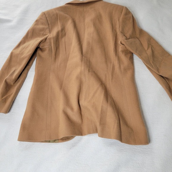 LL Bean Coat Size 12 Beige Topcoat Blazer Womens Top - Picture 11 of 16